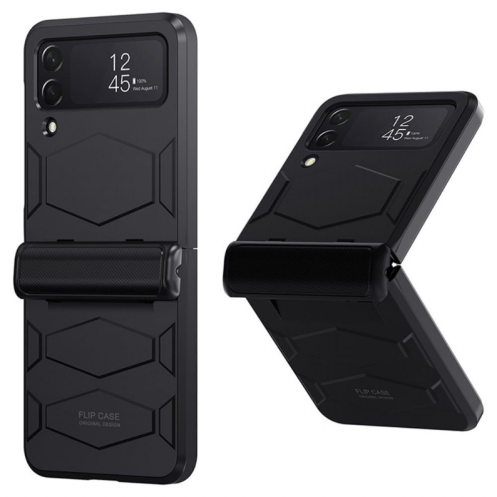 Hoesje voor Samsung Galaxy Z Flip 4 Folio-hoesje Stijf Honingraatontwerp