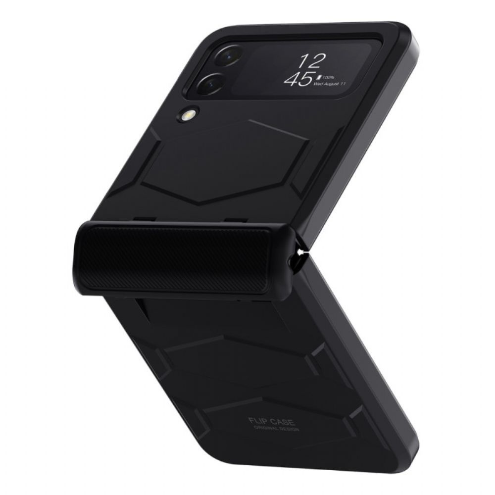 Hoesje voor Samsung Galaxy Z Flip 4 Folio-hoesje Stijf Honingraatontwerp