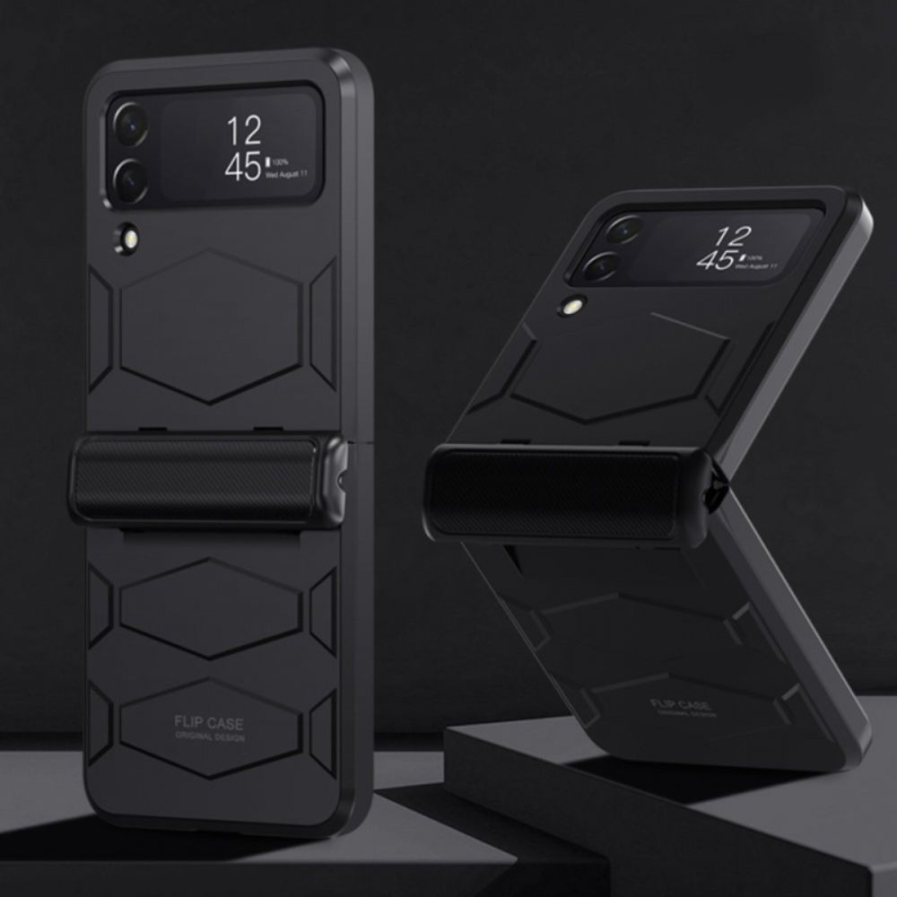 Hoesje voor Samsung Galaxy Z Flip 4 Folio-hoesje Stijf Honingraatontwerp