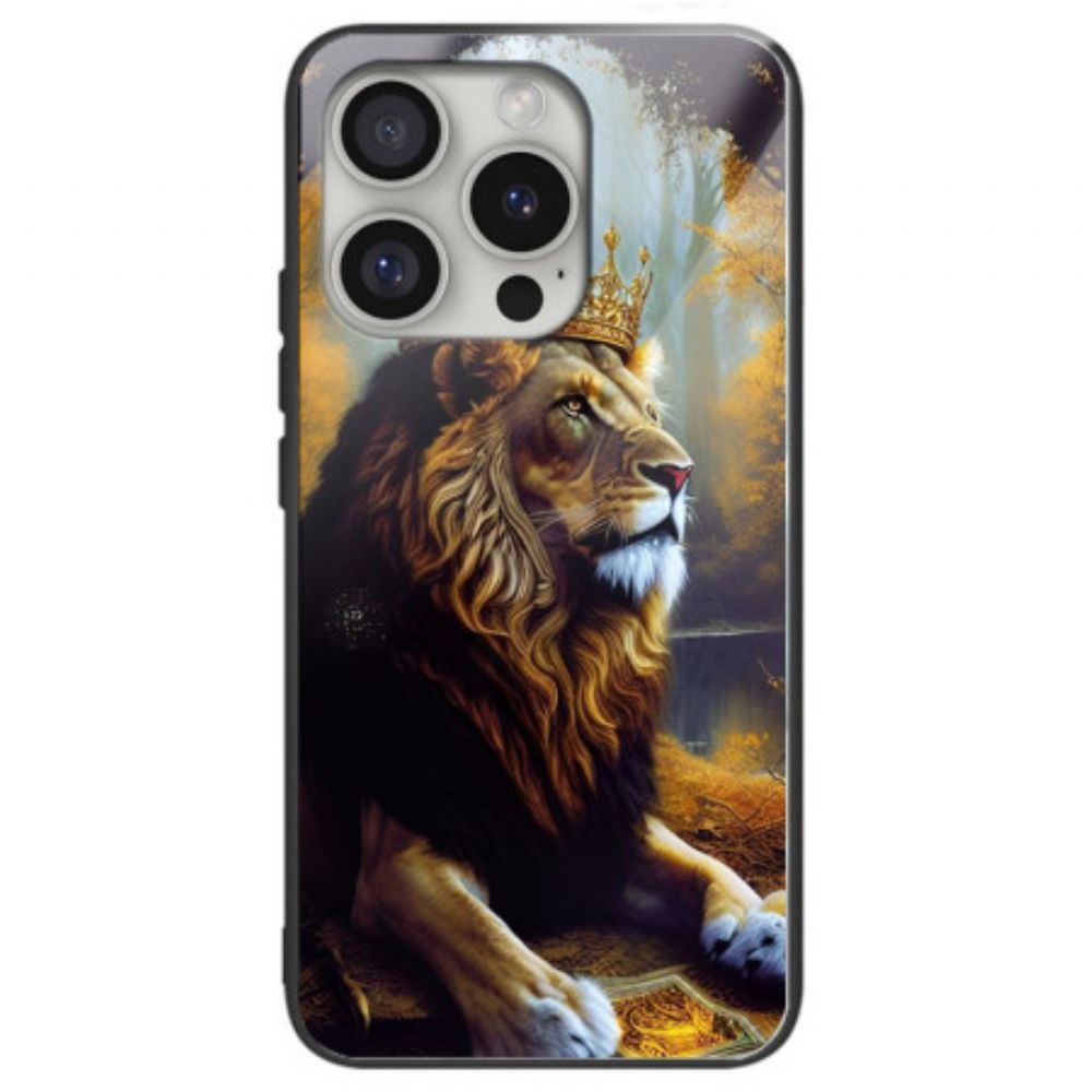 Case Hoesje iPhone 16 Pro Max Telefoonhoesje Lion King Gehard Glas