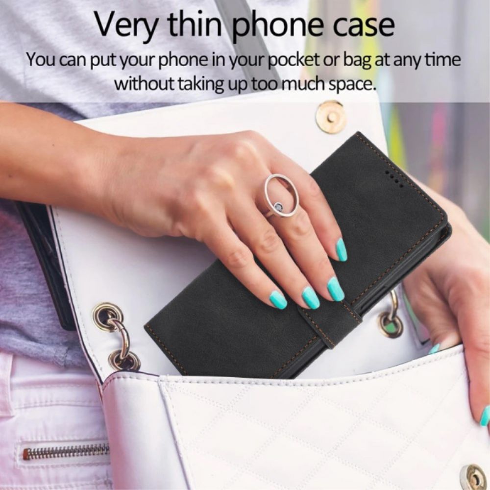 Folio-hoesje iPhone 16 Pro Max Telefoonhoesje Daim-stijl