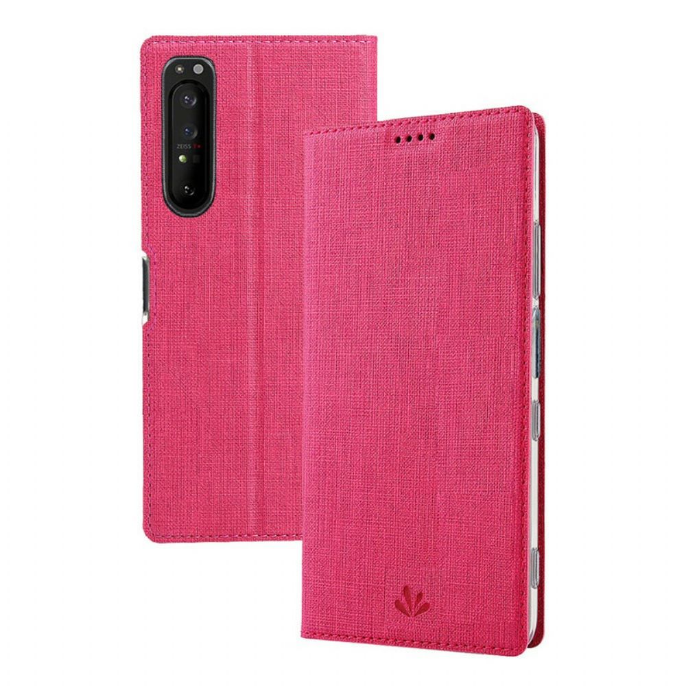 Bescherming Hoesje voor Sony Xperia 1 II Folio-hoesje Vili Dmx Getextureerd