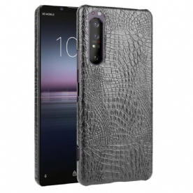 Hoesje voor Sony Xperia 1 II Krokodillenleereffect