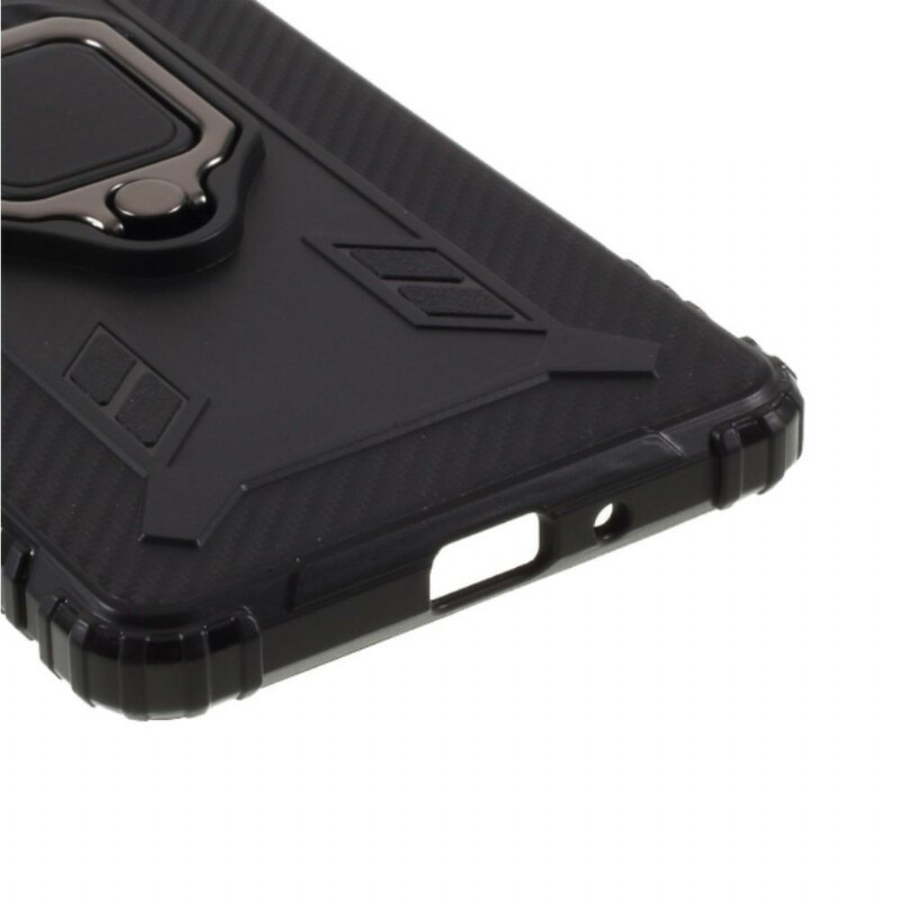 Hoesje voor Sony Xperia 1 II Ring En Koolstofvezel