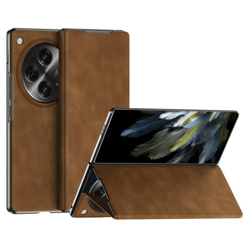 Folio-hoesje Oppo Find N3 Klassiek Nappaleer Bescherming Hoesje