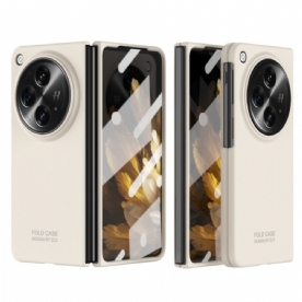 Hoesje Oppo Find N3 Met Screenprotector Van Gehard Glas