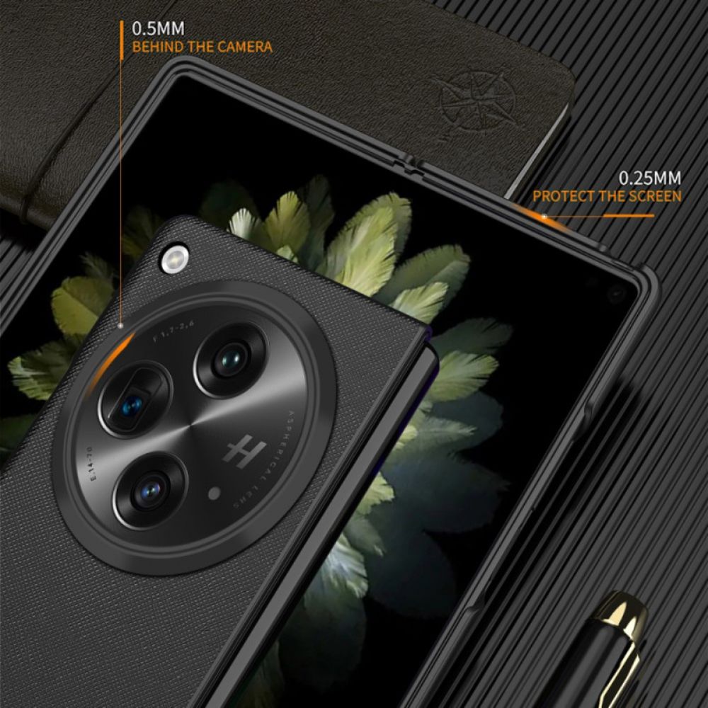 Hoesje Oppo Find N3 Open Geweven Textuur