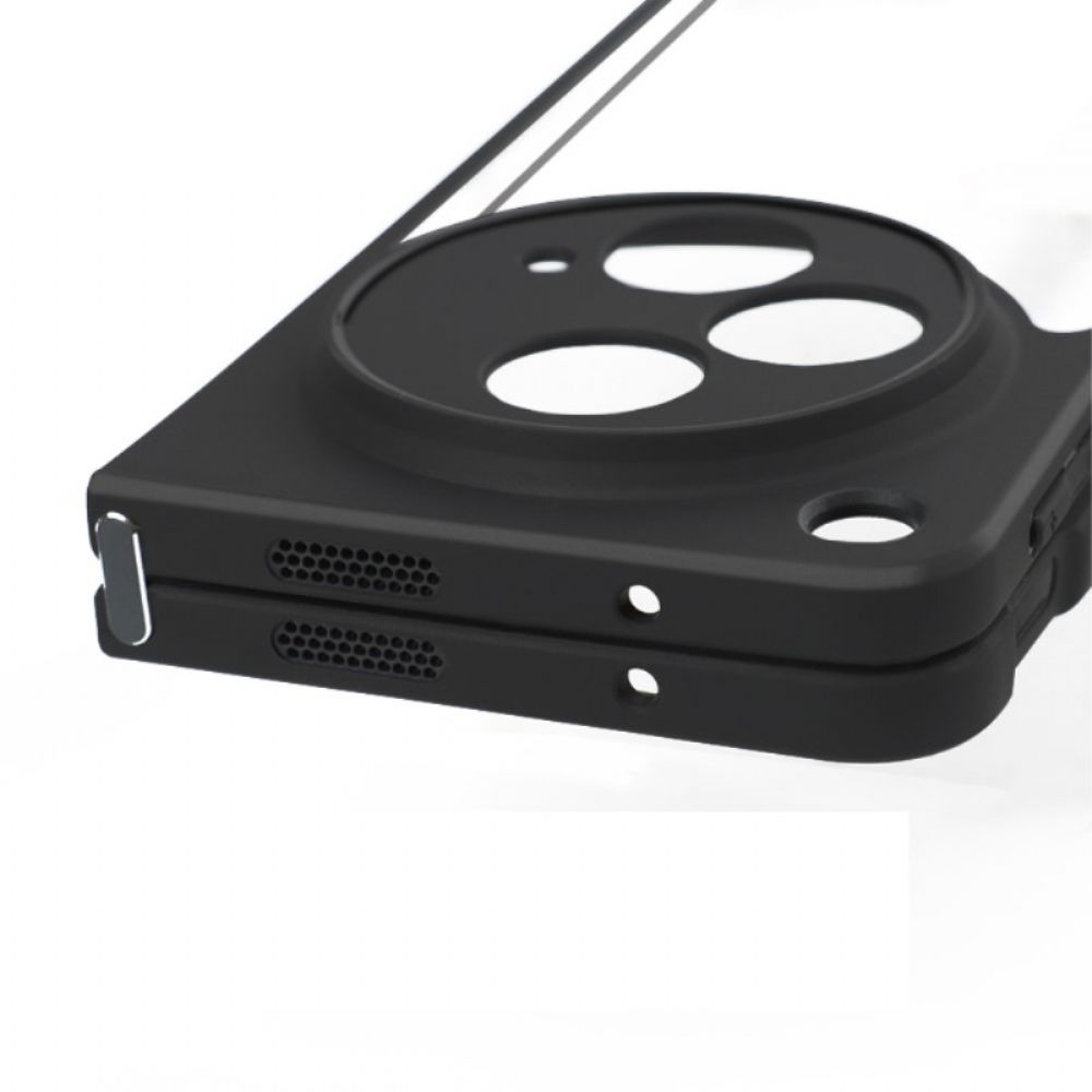 Hoesje Oppo Find N3 Transparant Met Zwarte Rand