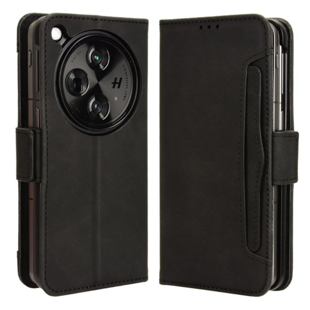 Leren Hoesje Oppo Find N3 Meerdere Kaartsleuven Bescherming Hoesje