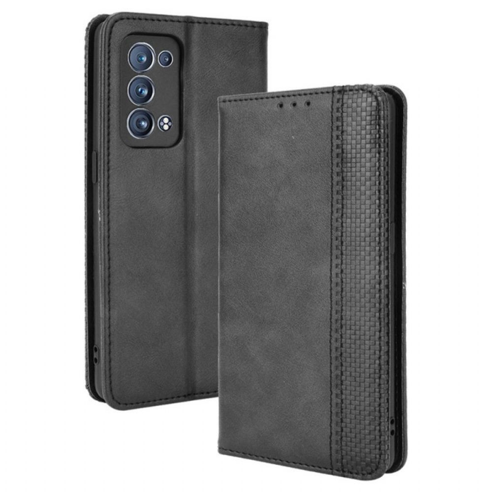 Bescherming Hoesje voor Oppo Reno 6 Pro 5G Folio-hoesje Gestileerd
