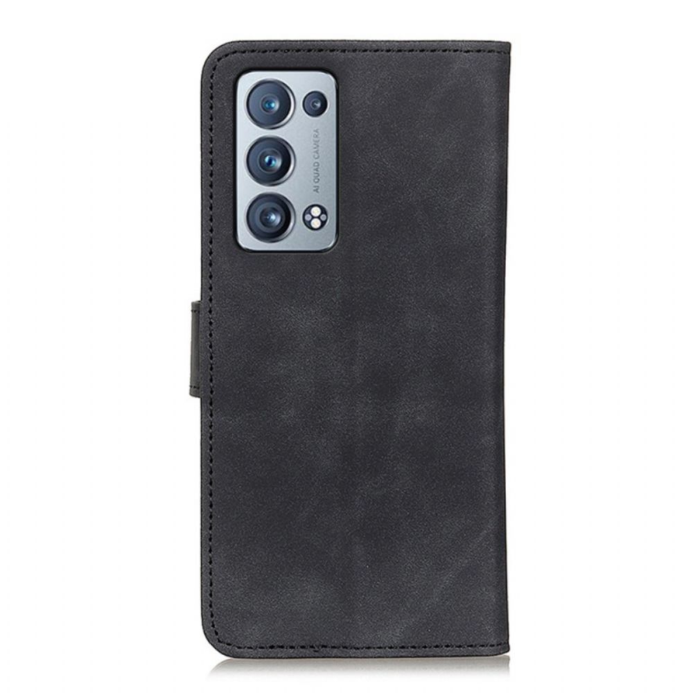Folio-hoesje voor Oppo Reno 6 Pro 5G Khazneh Vintage Kunstleer