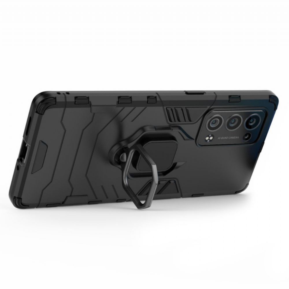 Hoesje voor Oppo Reno 6 Pro 5G Swivel Ring-ondersteuning