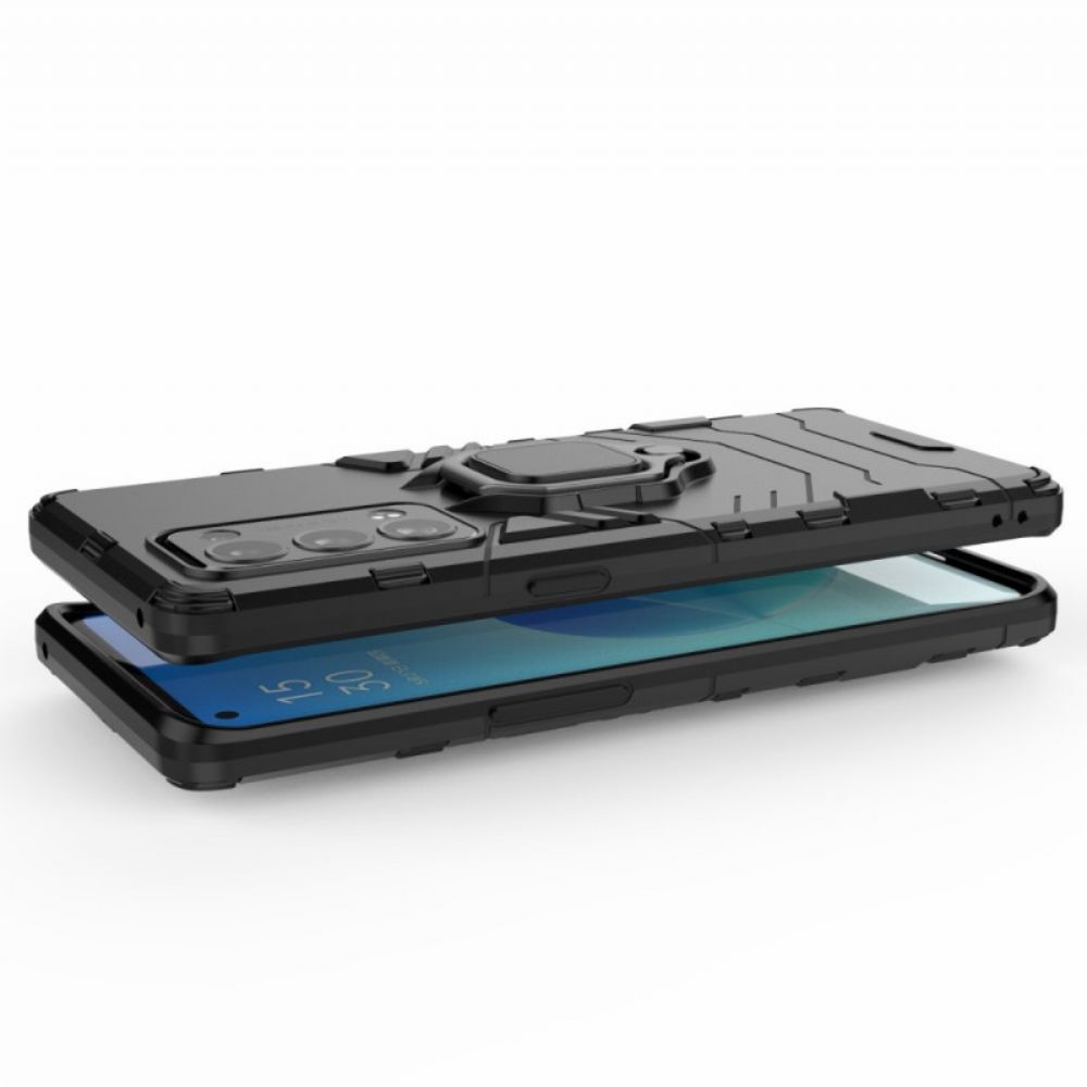 Hoesje voor Oppo Reno 6 Pro 5G Swivel Ring-ondersteuning