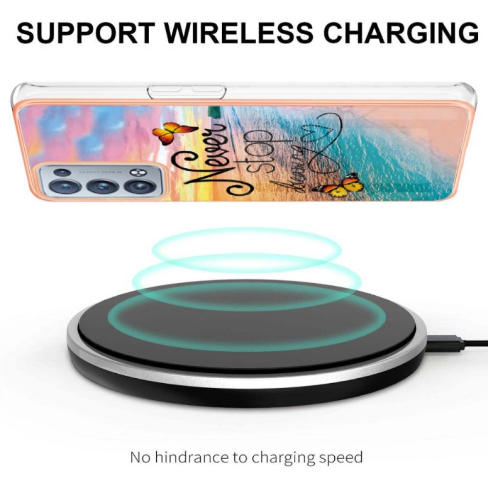 Telefoonhoesje voor Oppo Reno 6 Pro 5G Stop Nooit Met Dromen