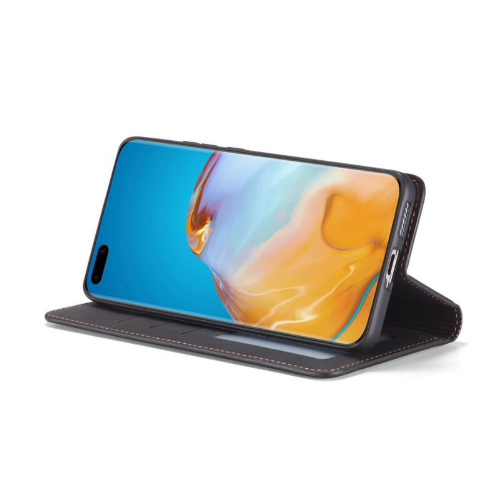 Bescherming Hoesje voor Huawei P40 Pro Folio-hoesje Lederen Effect Voorwenw