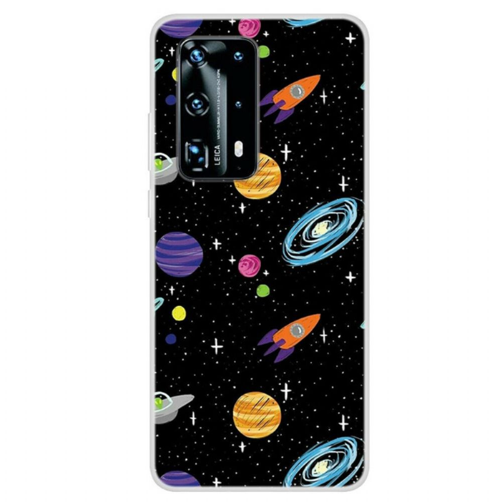 Hoesje voor Huawei P40 Pro Galaxy Planet