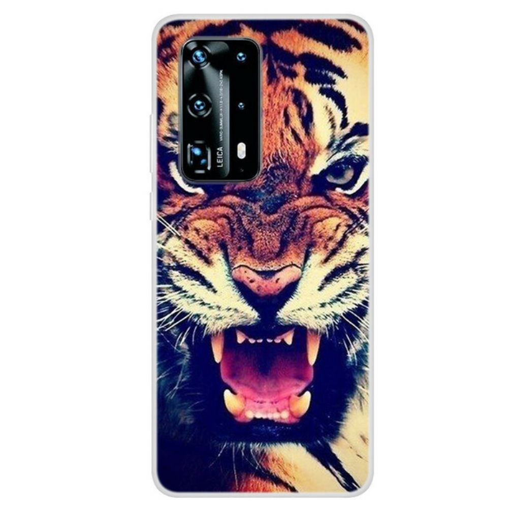 Telefoonhoesje voor Huawei P40 Pro Voorste Tijger