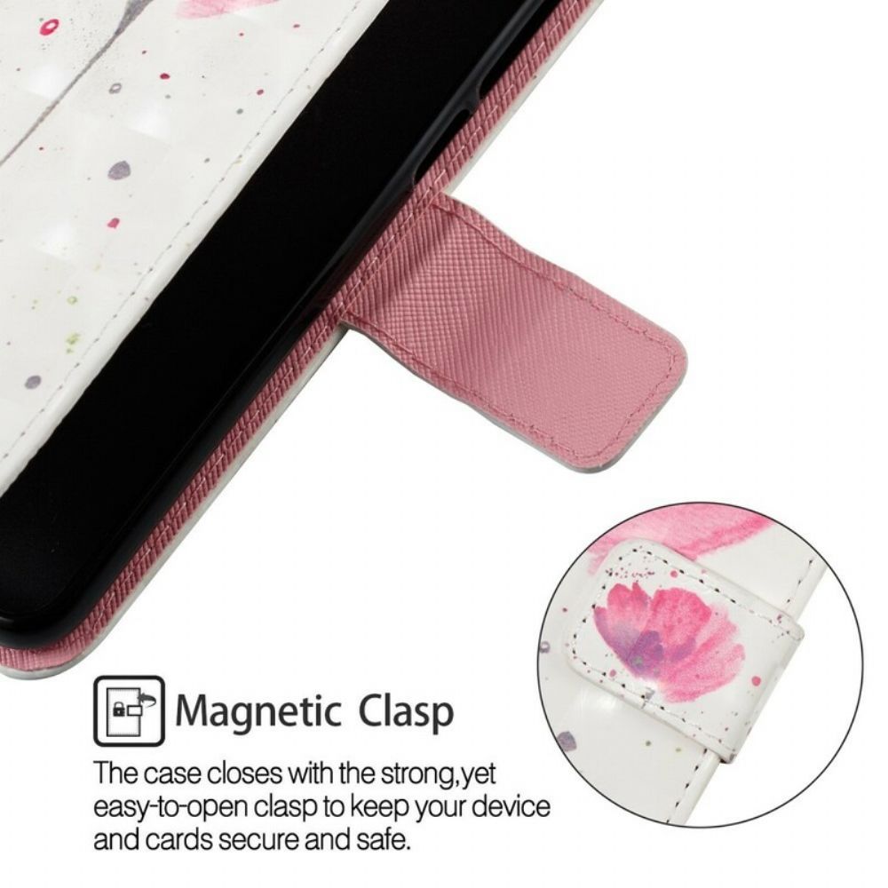 Hoesje Folio-hoesje voor Samsung Galaxy A6 Plus 3d Waterverf Halster