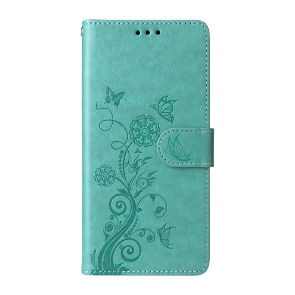 Bescherming Hoesje Vivo X300 Vlinder- En Bloemenpatroon