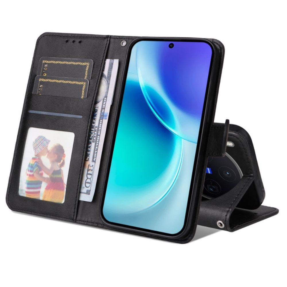 Folio-hoesje Vivo X300 Telefoonhoesje Leer-effect