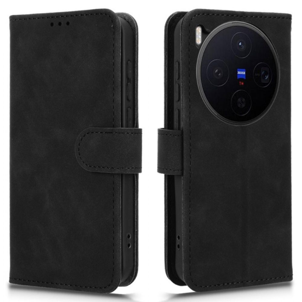 Folio-hoesje Vivo X300 Telefoonhoesje Suède-effect