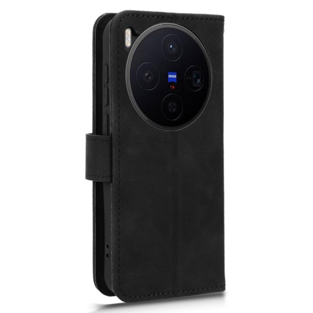 Folio-hoesje Vivo X300 Telefoonhoesje Suède-effect