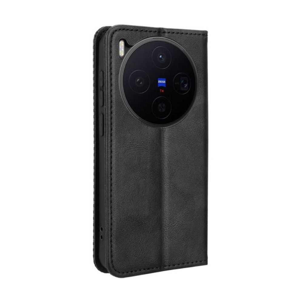 Folio-hoesje Vivo X300 Vintage Rand