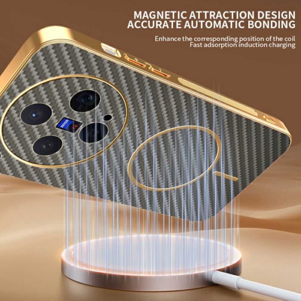 Hoesje Vivo X300 Koolstofvezeltextuur