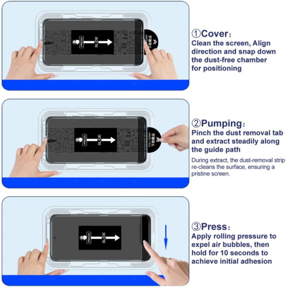 Schermbeschermer Van Gehard Glas Voor Vivo X300 Installatieframe (compatibel Met Vingerafdrukontgrendeling)
