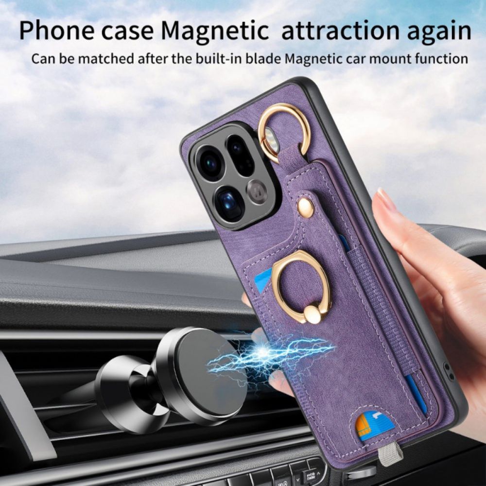 Case Hoesje Oppo Find X9 Pro 5g Telefoonhoesje Kaarthouder En Ringhouder