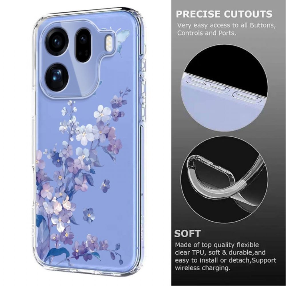 Cover Hoesje Oppo Find X9 Pro 5g Telefoonhoesje Vlinders En Bloemen