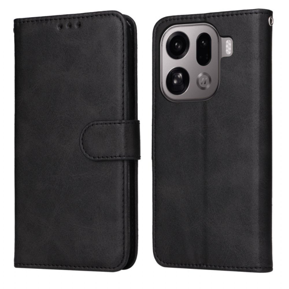 Flip Case Leren Oppo Find X9 Pro 5g Leer-effect