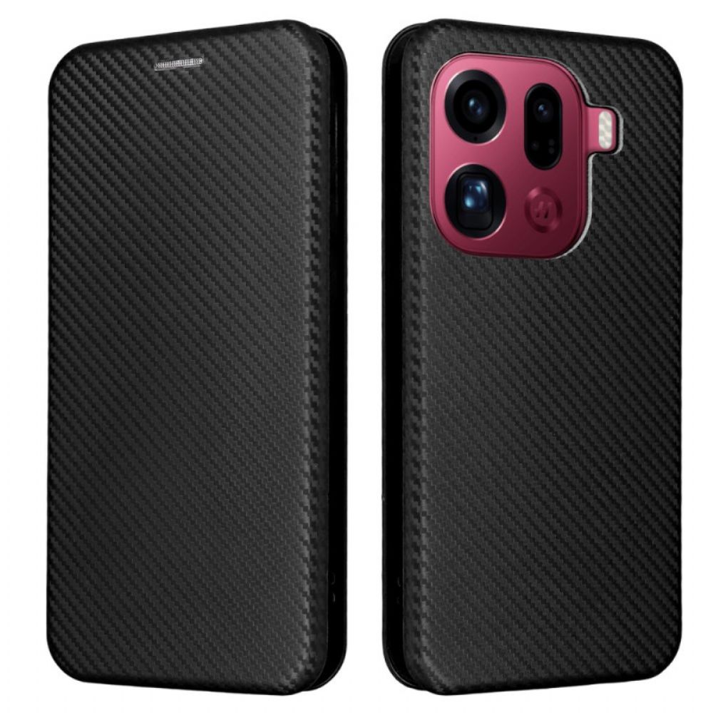 Folio-hoesje Oppo Find X9 Pro 5g Koolstofvezeltextuur Bescherming Hoesje