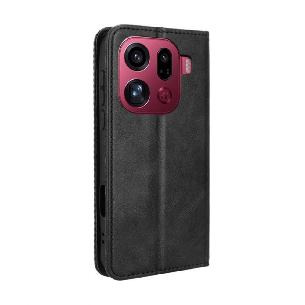Folio-hoesje Oppo Find X9 Pro 5g Vintage Rand