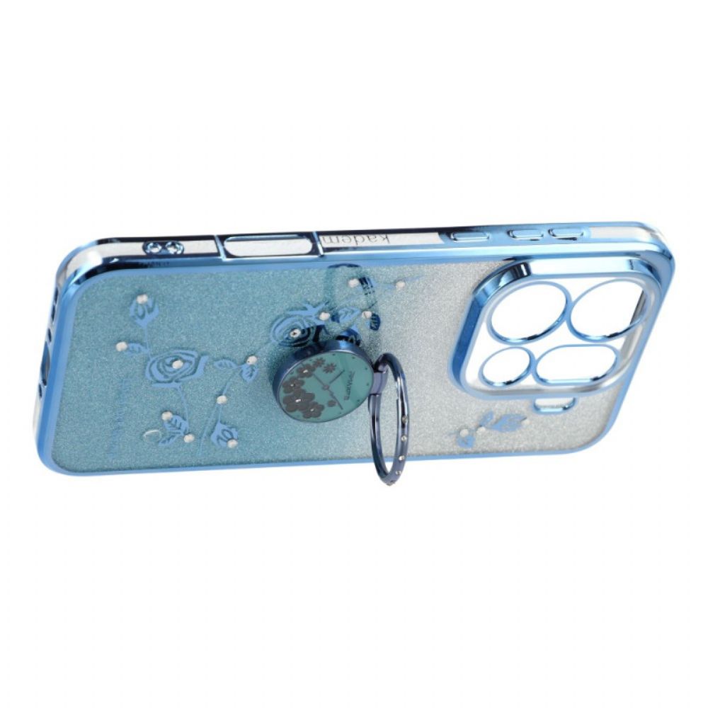 Hoesje Oppo Find X9 Pro 5g Kadem Ringhouder Met Bloemen En Strass