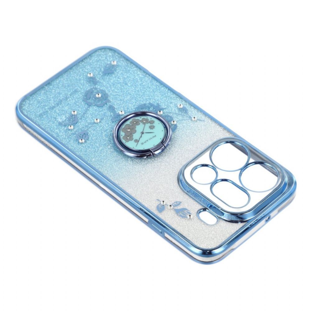 Hoesje Oppo Find X9 Pro 5g Kadem Ringhouder Met Bloemen En Strass