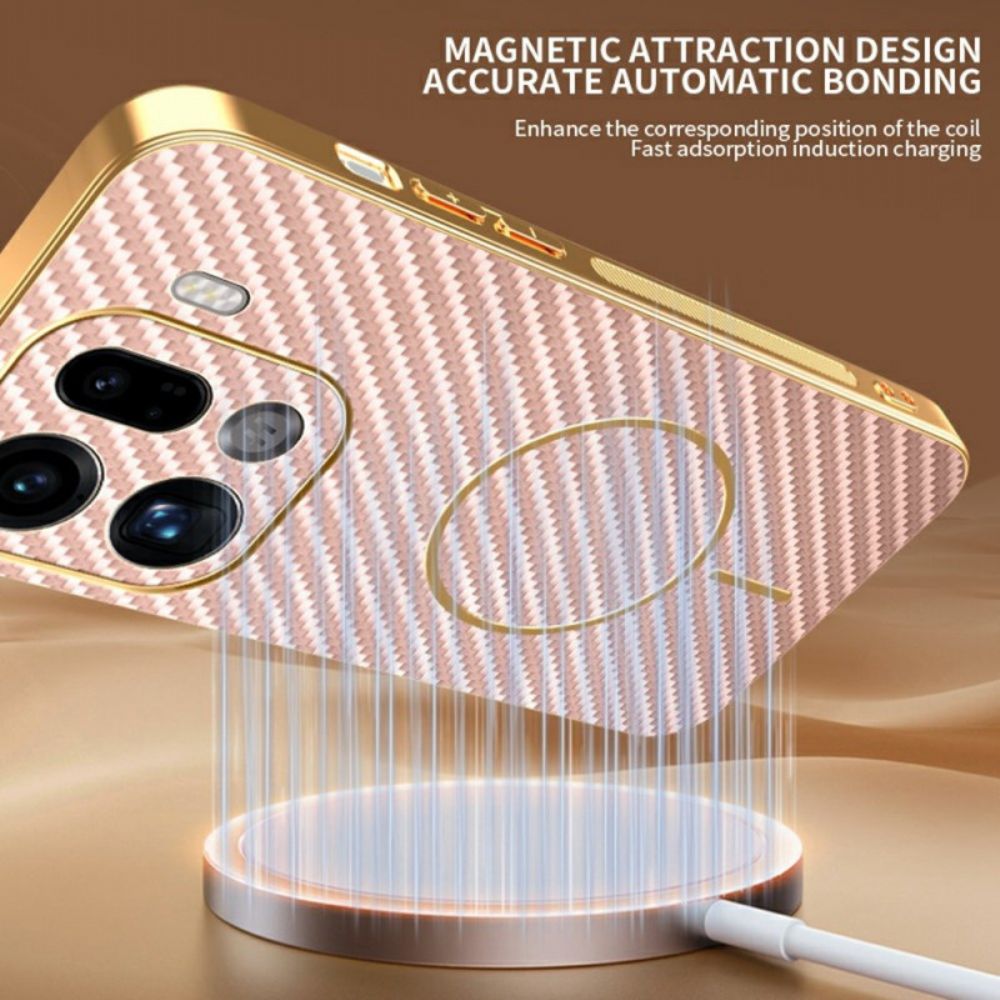 Hoesje Oppo Find X9 Pro 5g Koolstofvezelstructuur