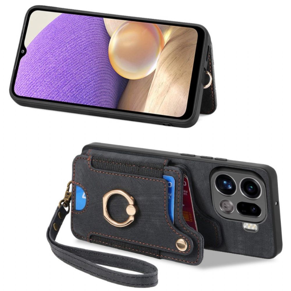 Hoesje Oppo Find X9 Pro 5g Rfid-kaarthouder Met Retro Design