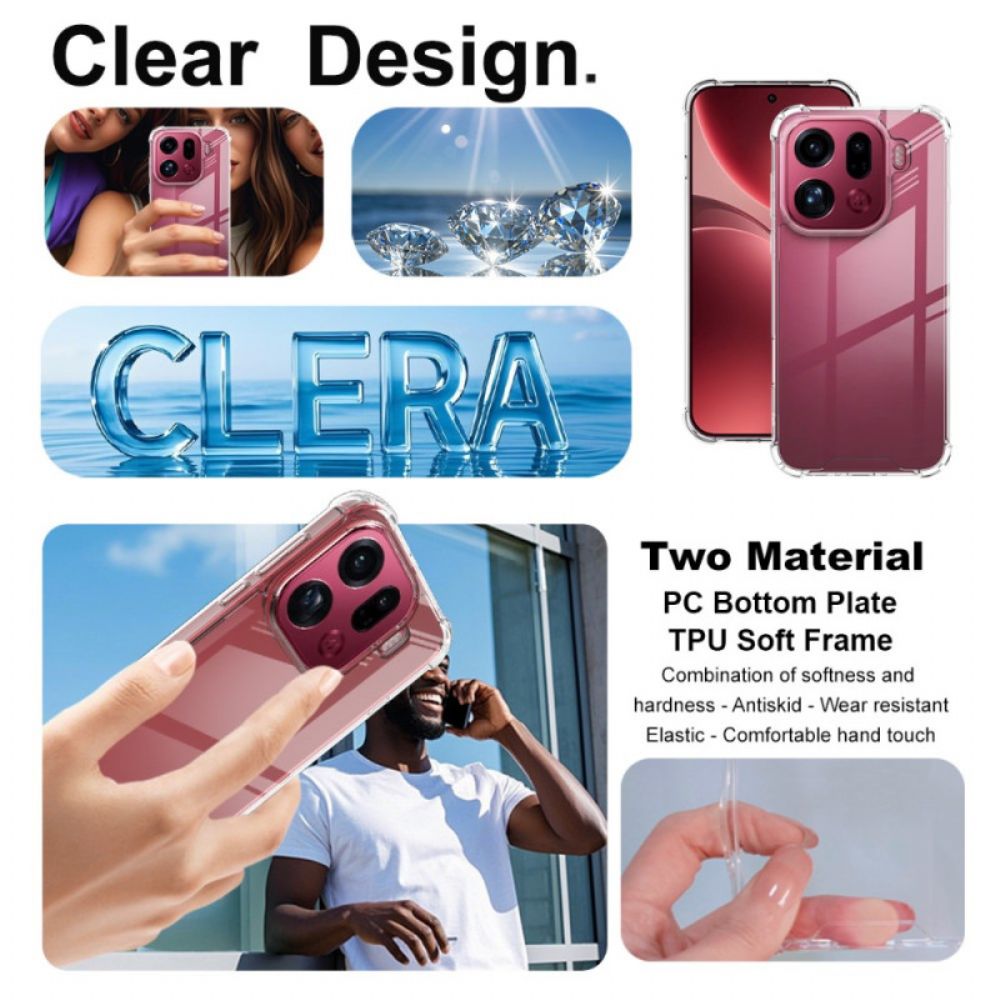 Hoesje Oppo Find X9 Pro 5g Transparante Imak Bescherming Hoesje