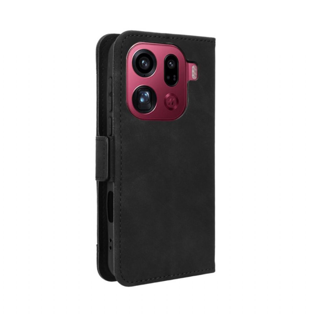 Leren Hoesje Voor Oppo Find X9 Pro 5g Meerdere Kaartsleuven