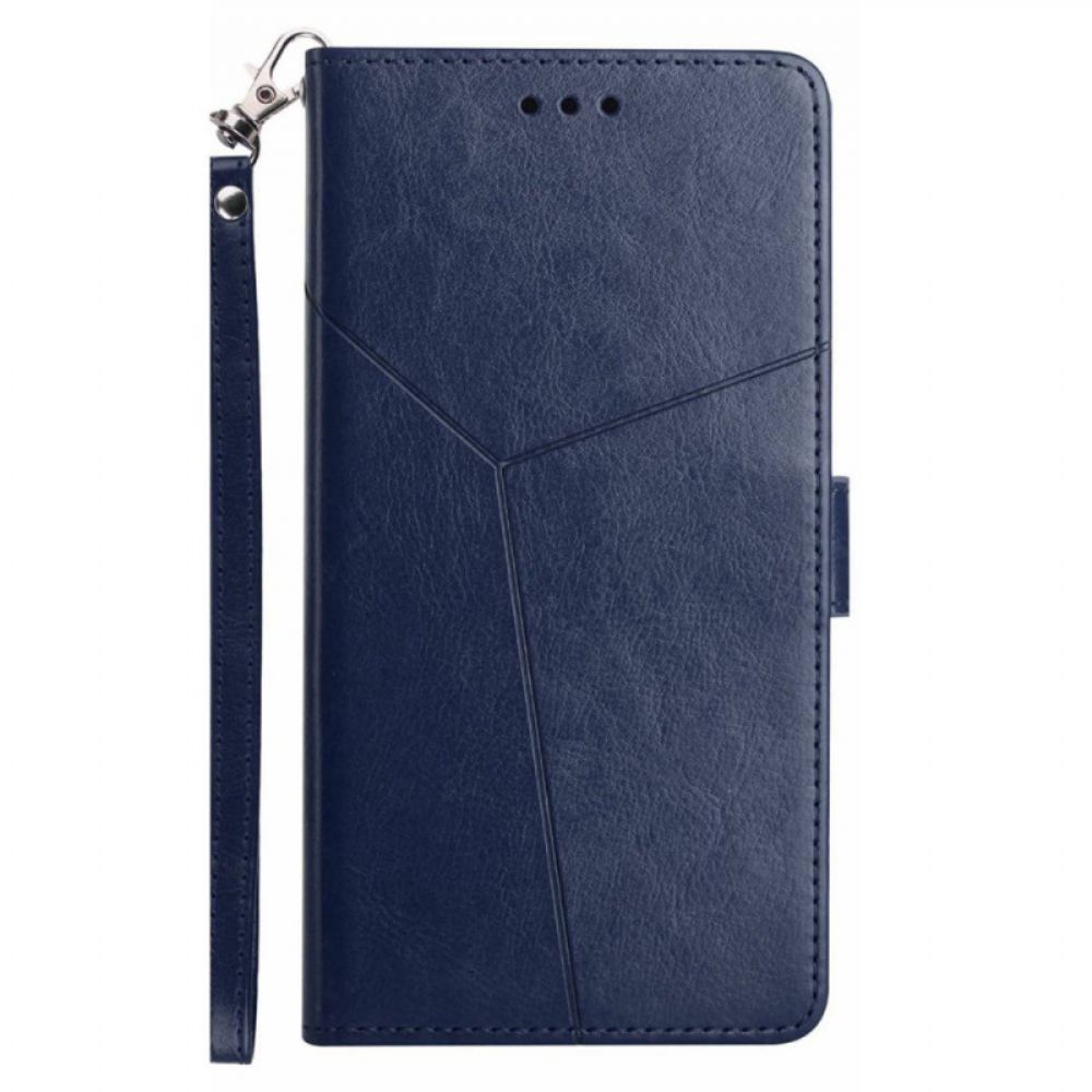 Folio-hoesje Samsung Galaxy A16 5g Telefoonhoesje Y-riemontwerp