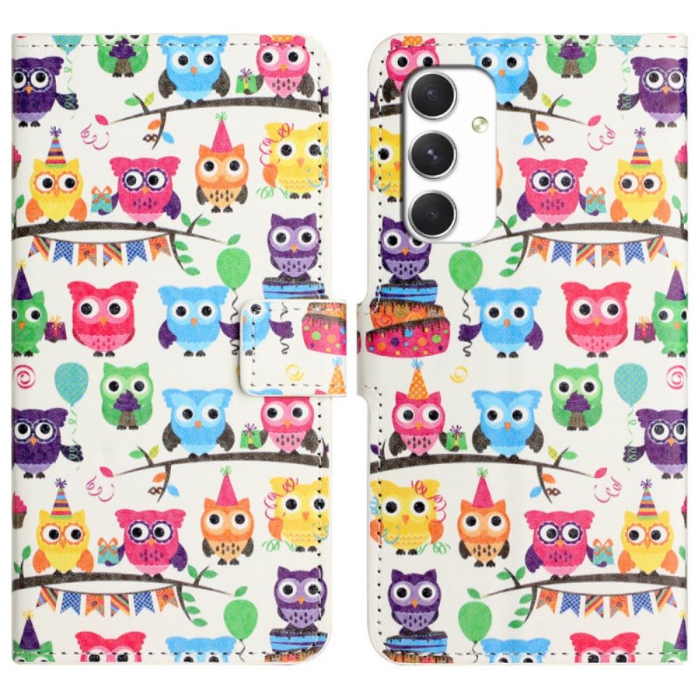 Leren Hoesje Samsung Galaxy A16 5g Uilenstam Bescherming Hoesje