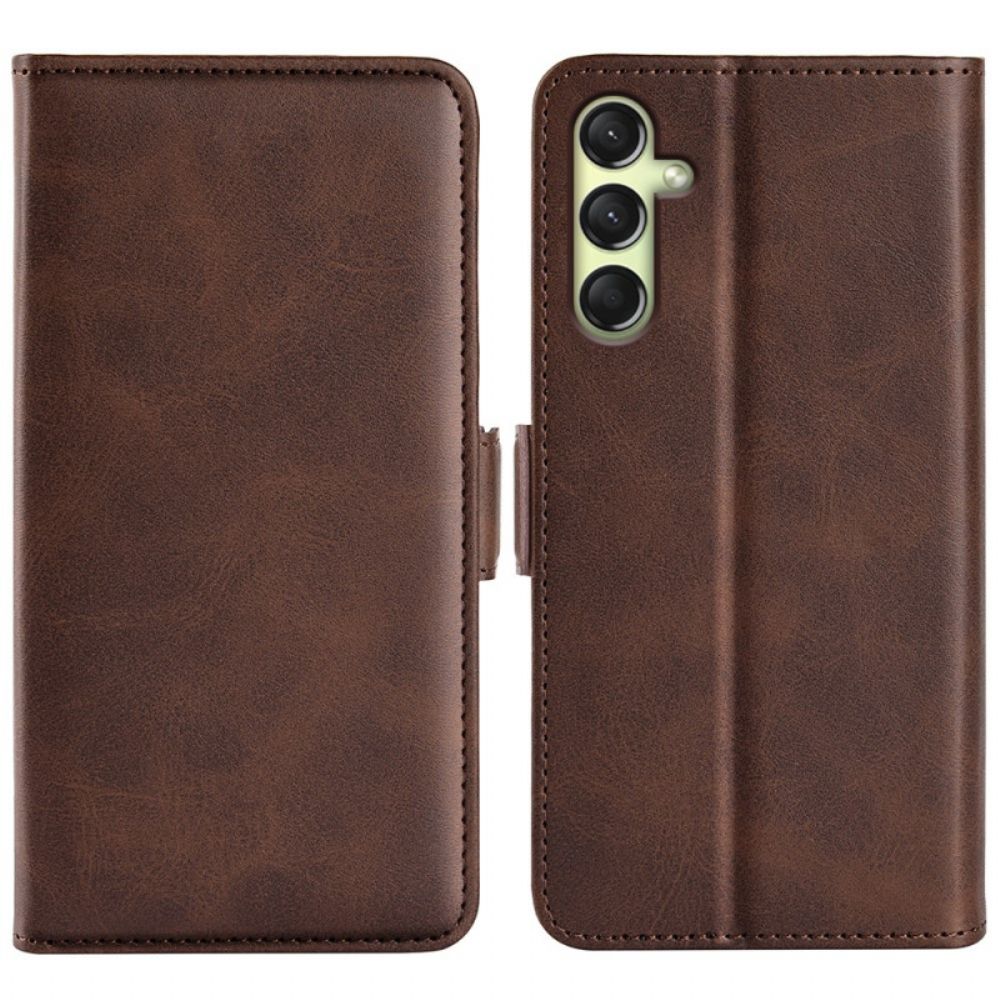 Leren Hoesje Voor Samsung Galaxy A16 5g Dubbele Sluiting
