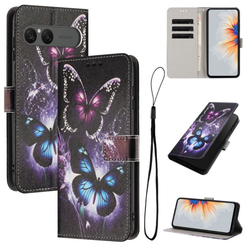 Bescherming Hoesje Sony Xperia 10 Vii Twee Vlinders