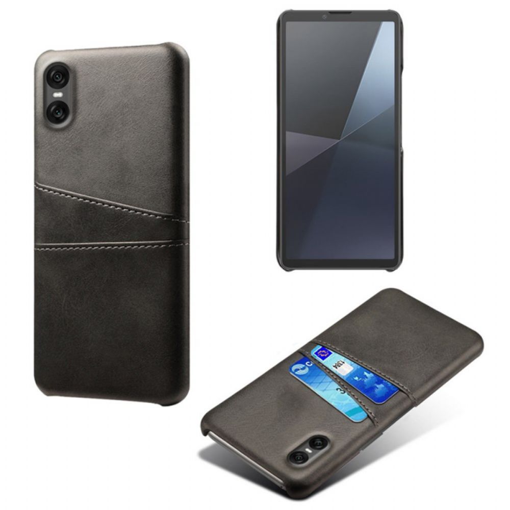 Case Hoesje Sony Xperia 10 Vii Telefoonhoesje Kaarthouder Met Lederlook