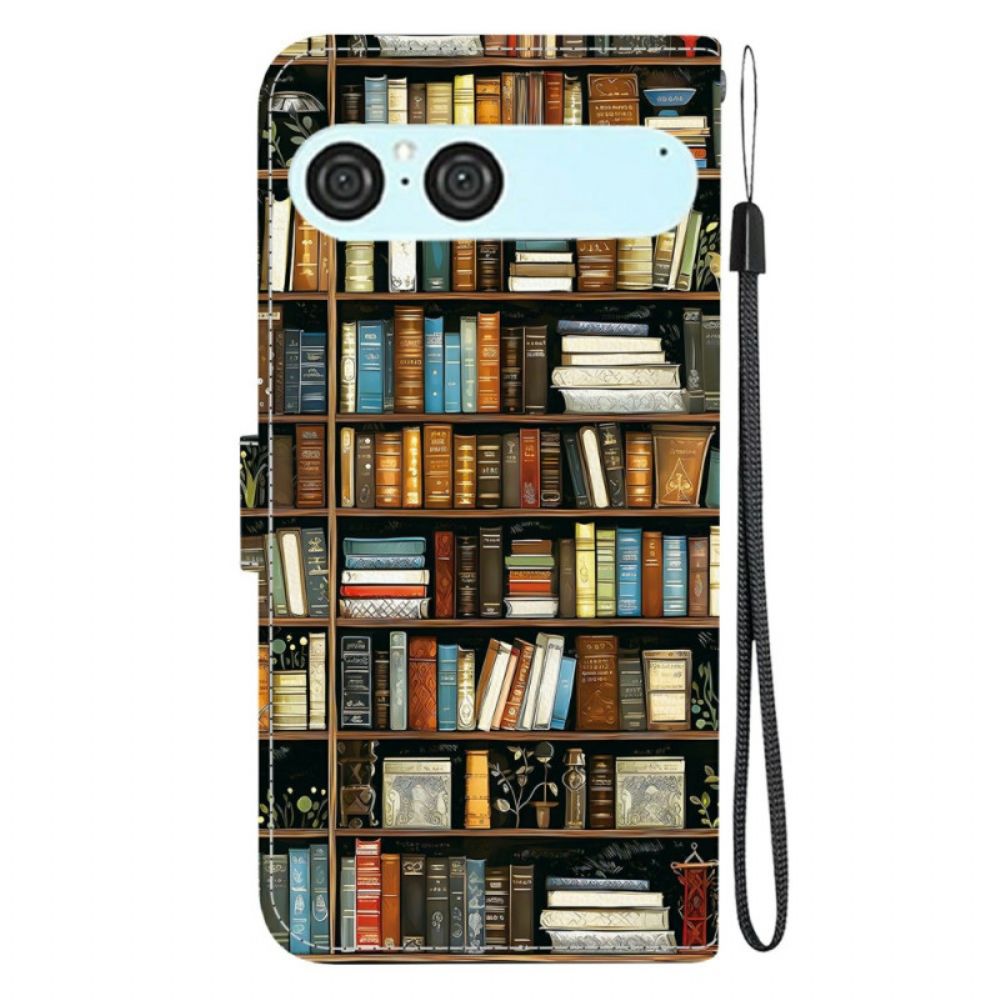 Flip Case Leren Sony Xperia 10 Vii Boekenplank