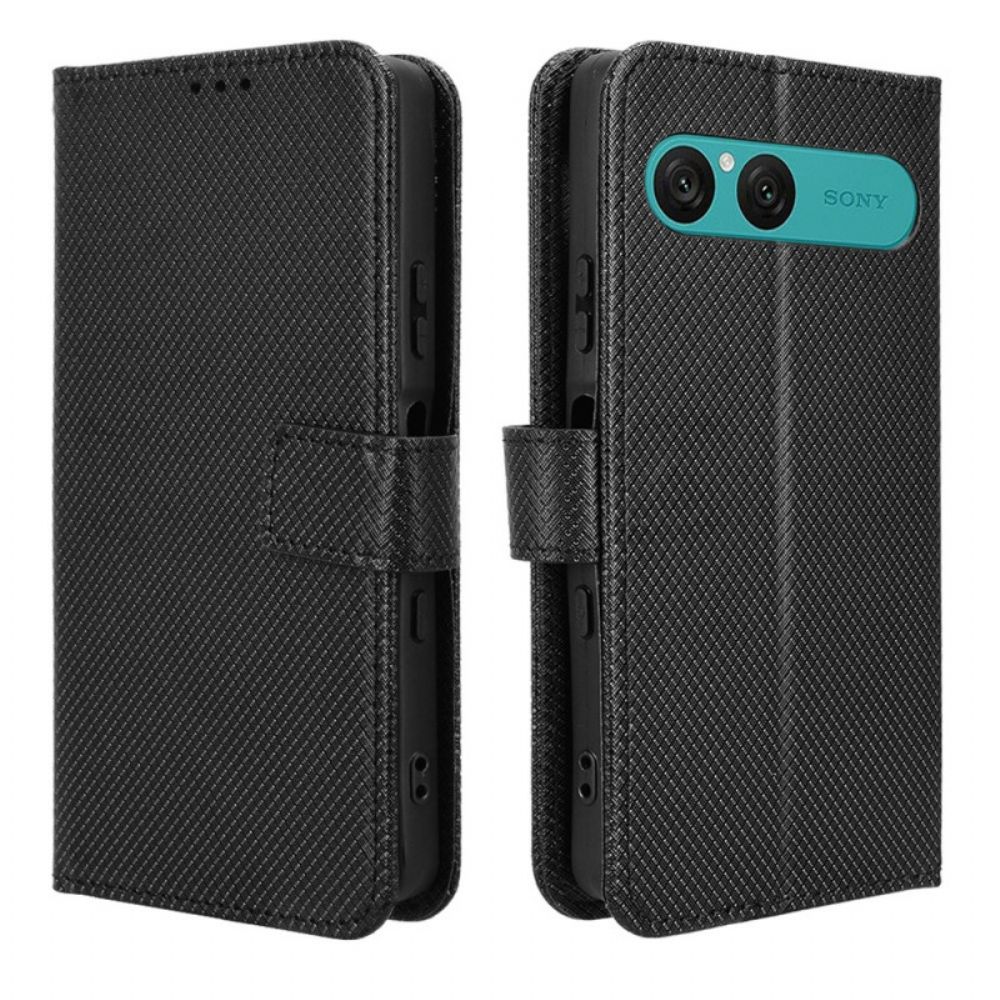 Folio-hoesje Sony Xperia 10 Vii Diamantstructuur