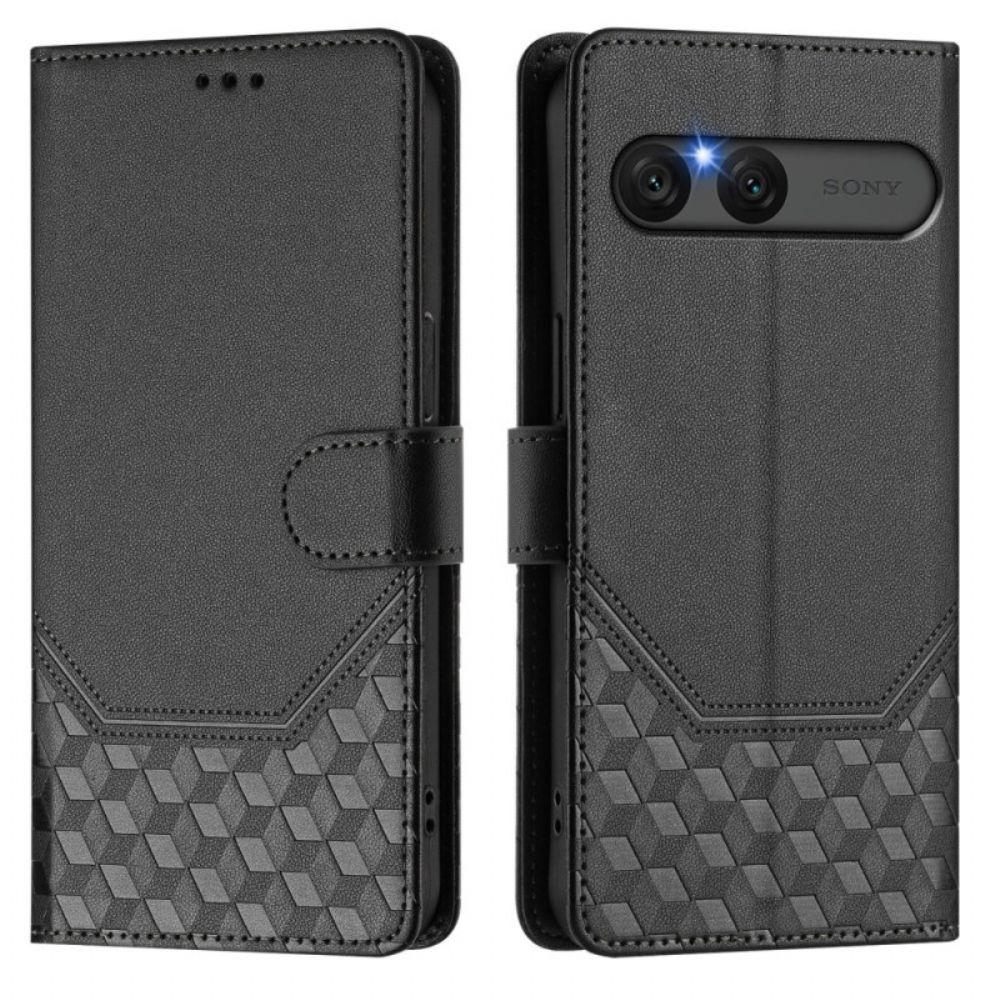 Folio-hoesje Sony Xperia 10 Vii Honingraatontwerp