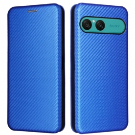 Folio-hoesje Sony Xperia 10 Vii Koolstofvezel