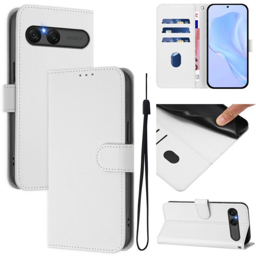 Folio-hoesje Sony Xperia 10 Vii Telefoonhoesje Kunstleer